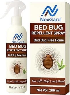 NexGard Herbal Bed Bug Repellent Spray – 200ml | 100% Herbal and Natural Pest Control with Plant-Based Oils | Safe for Kids, Pets, and Plants | Non-Toxic | Repels Without Killing