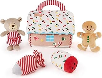 Plush Holiday Gingerbread Playset