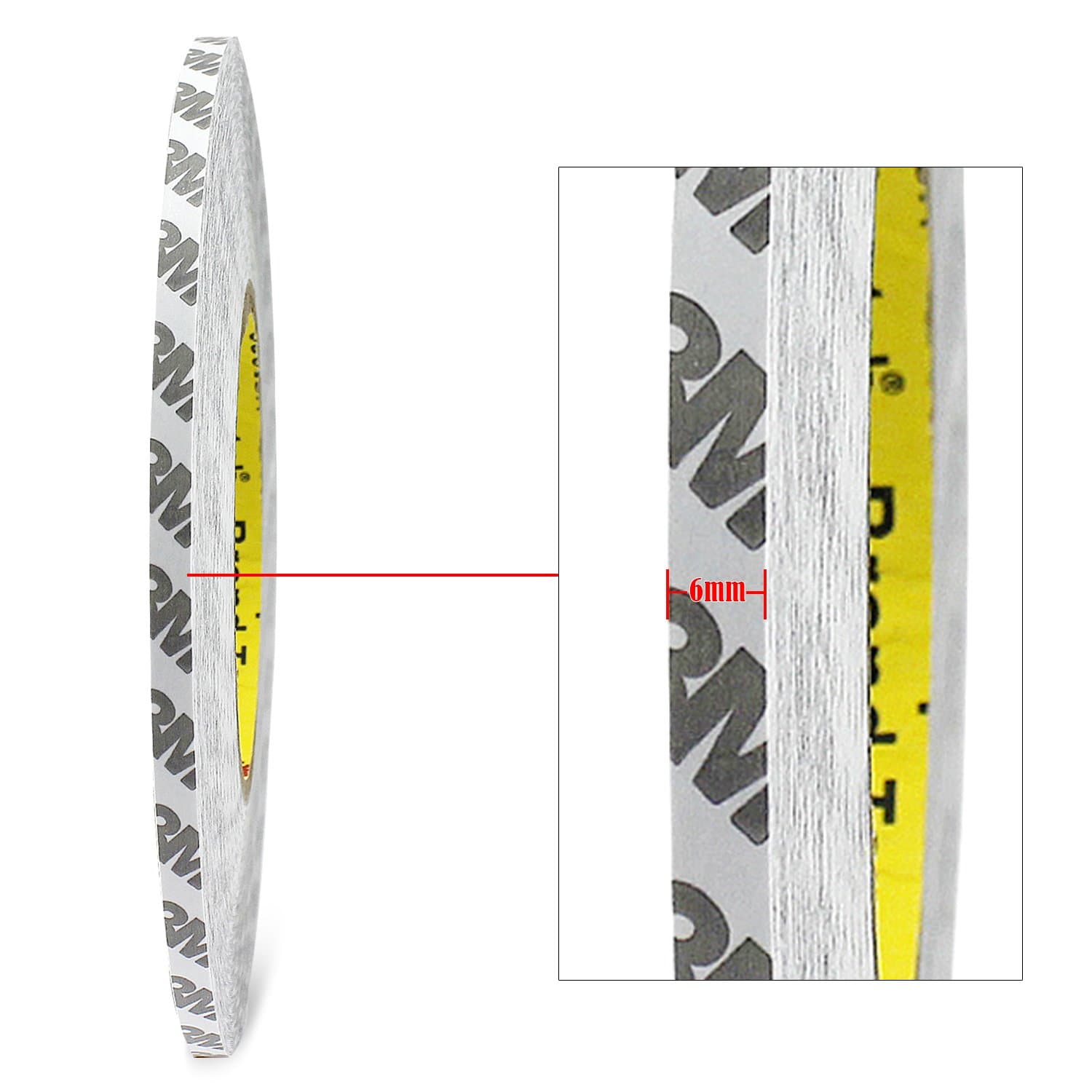 Ocr TM 6mm Wide Double Sided Layer Adhesive Sticky Tape Sticker for Mobile Phone LCD Display and Touch Screen Digitizer Glass White