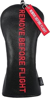 SHABIER Golf Head Cover with Remove Before Flight Design for Golf Club