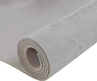 Suede Headliner Fabric with 1/9"(3mm) Foam Backing 60" W×144" L Suede Material Headliner Fabric for Automotive Boat Home Roof Interior Replacement Repair, Gray