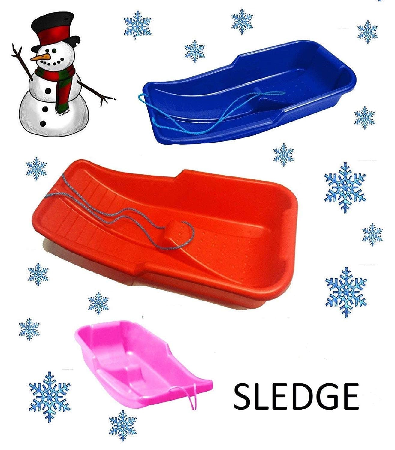 Snow Sledge/Sled Toboggan (Made In Uk)