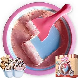 Ice Teppanyaki Plate - Ice Cream Rolling Machine - DIY Roll - Ice Pan Ice Cream Maker - With Recipes - For Preparing Ice Cream Rolls