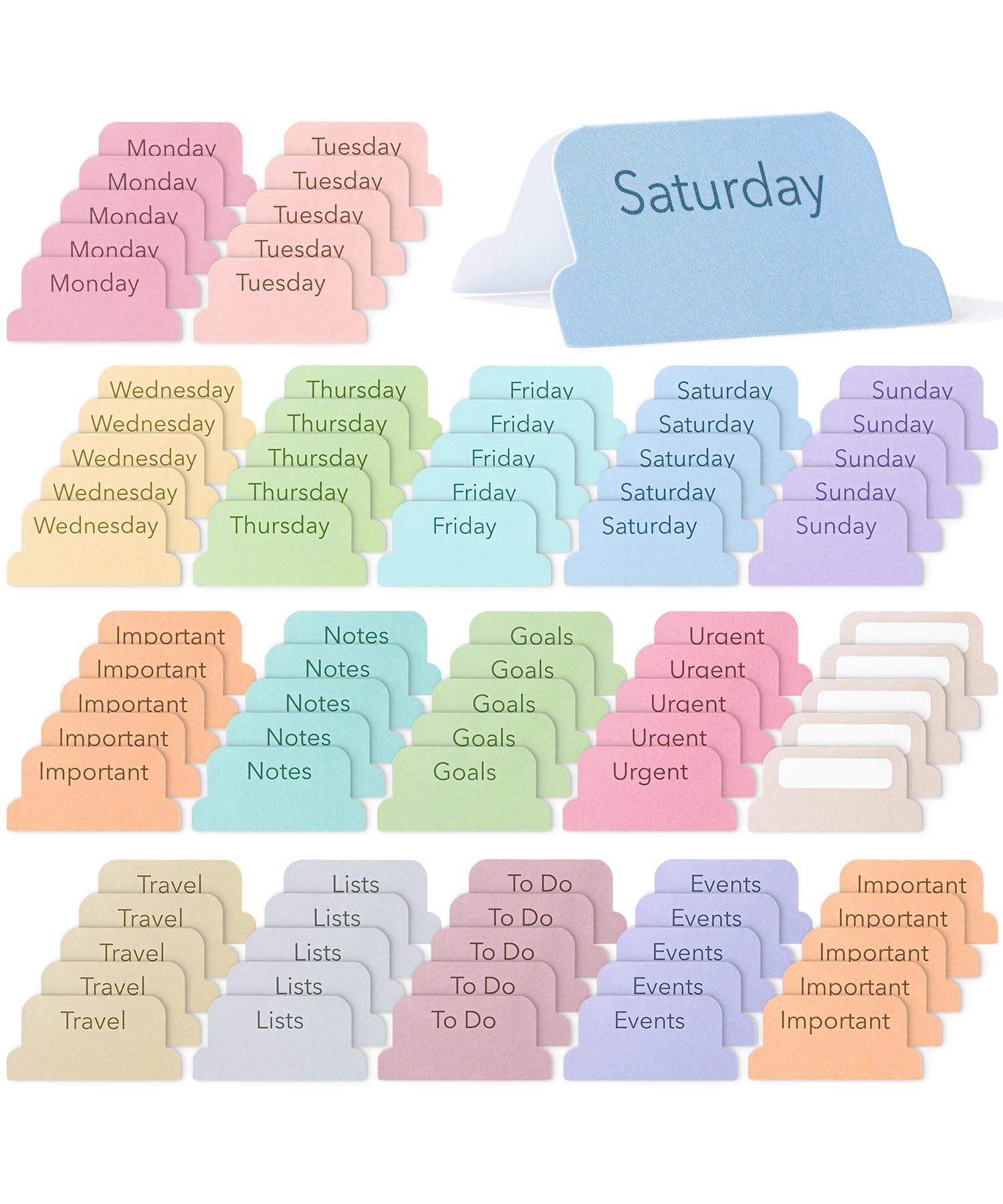 Mr. Pen- Weekly Planner Tabs, 100 Pcs, Week Tabs for Planner, Calendar Tabs for Planner, Calendar Index Sticker, Weekly Tabs Stickers, Calendar Tabs, Weekly Tabs, Week tabs