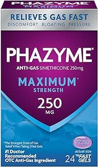 Phazyme Maximum Strength Gas And Bloating Relief Mg Simethicone Fast Gels 24 Count N/a