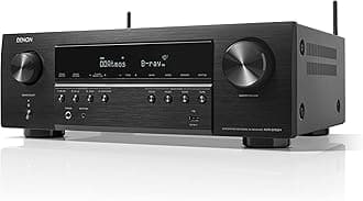Denon AVR-S760H 7.2 Ch AVR - 75 W/Ch (2021 Model), Advanced 8K Upscaling, Dolby Atmos Height Virtualization, DTS Virtual:X & More, Wireless Streaming, Built-in HEOS, Amazon Alexa Voice Control