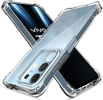 Pikkme Back Cover for Vivo T4x 5G / iQoo Z10x 5G / Vivo Y31 Pro 5G PC + TPU Clear Transparent Raised Edges Shockproof Protective Phone Bumper Case(Transparent)