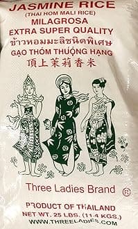 Three Ladies Rice (Jasmine Extra Super Quality, 25 lbs)
