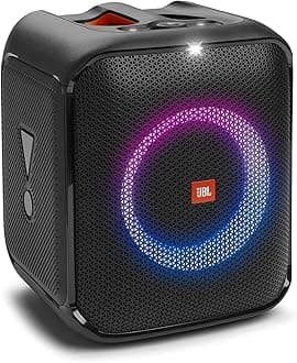 Partybox Encore Essential: 100W Sound, Built-in Dynamic Light Show, and Splash Proof Design, Black