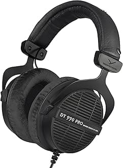 Beyerdynamic DT 990 PRO Limited Black Edition Open-Back Studio Headphones 80 Ohm
