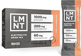 LMNT Zero Sugar Electrolytes - Grapefruit Salt | Drink Mix | 30 Count