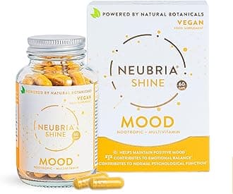NEUBRIAShine Mood Formula with Essential Vitamins and Minerals, contributes to Emotional Balance - 60 Capsules (one month's Supply)