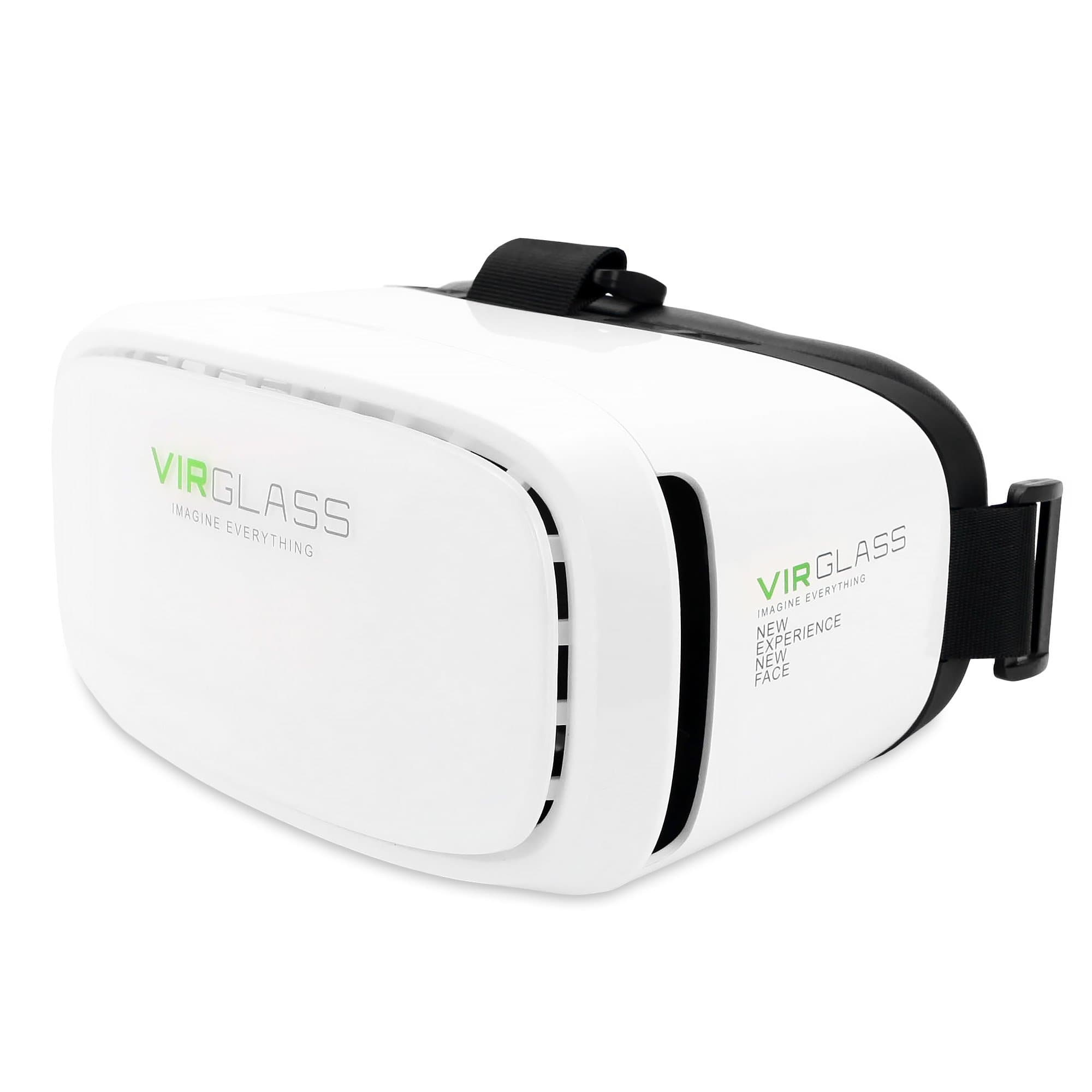 VIRGLASS-V2 Glasses 3D VR Virtual Reality Headset 3D VR Glasses For 4~6 inch Smartphones for 3D Movies and Games, letting everyone enjoy an immersive 3D experience, Adjustable Strap