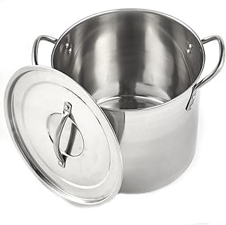IMUSA USA Stainless Steel Stock Pot 20-Quart, Silver