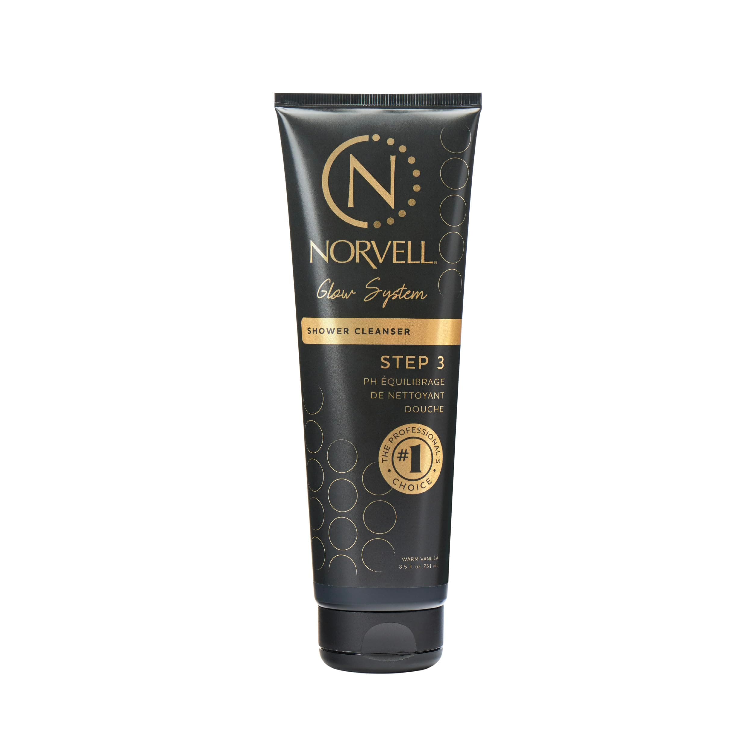 Norvell Post Self Tanner pH Balancing Cleanser Body Wash 8.5 fl oz – Gentle Self Tan Safe Formula to Maintain Even Color, Extend Sunless Tanning & Leave Skin Soft and Hydrated