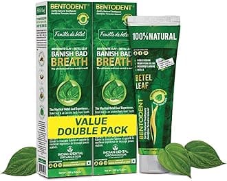 Bentodent Natural Toothpaste Betel Leaf | Fluoride-Free & SLS-Free | Herbal T...