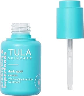 TULA Skin Care Dark Spot Serum - 7% Pro-Niacinamide Treatment to fade look of Dark Spots & Post-Acne Scars, Contains Probiotic Extracts, Niacinamide and Unicorn Root, 1 fl oz.