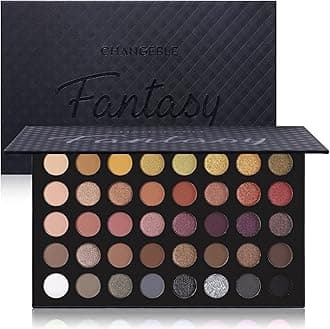 Professional Neutral Smokey Eyeshadow Makeup Palette, Matte Shimmer Metallic Black Grey Dark Goth Eye Shadows for Halloween, Pigmented Warm Smoky Naked Nude Rosy Gold Brown Pallet Daily Make Up Kit