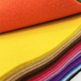 flic-flac 28pcs Thick 1.4mm Soft Felt Fabric Sheet Assorted Color Felt Pack DIY Craft Sewing Squares Nonwoven Patchwork (15 X 15 cm)