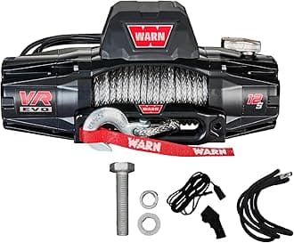 Warn Vr Evo 12-S, 12,000 Lbs Winch With Synthetic Rope & Wireless Remote, 12V, 103255