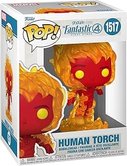 Pop! Marvel: The Fantastic Four: First Steps - Human Torch - Fantastic Four (2025) - Collectable Vinyl Figure - Gift Idea - Official Merchandise - Toys for Kids & Adults - Movies Fans