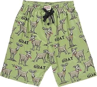 Lazy One Pajama Shorts for Men, Men's Pajama Bottoms, Soft Shorts with Pockets, Sleepwear