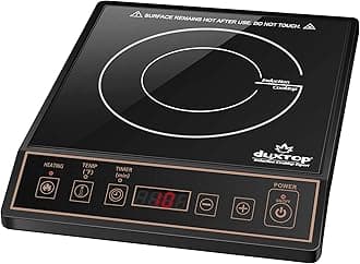 Duxtop 1800W Portable Induction Cooktop Countertop Burner, Gold 9120MC/BT-M20B
