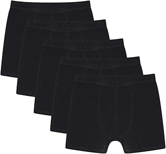 Sock StackBoys Boxer Short Trunks Boxers For Kids Organic Cotton Stretch Underwear Pants Boxershorts, Pack Of 5