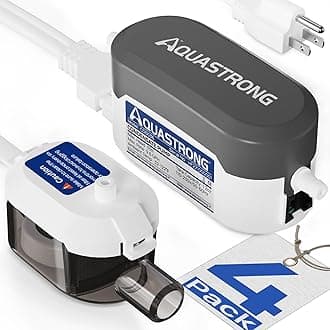 Aquastrong Mini Split HVAC Condensate Pump 4 Packs, 9.6 GPH, 115V/230V, Automatic Safety Switch, AC Condensate Removal for Air Conditioner, Furnace, Dehumidifier, 3.3' Power Cord