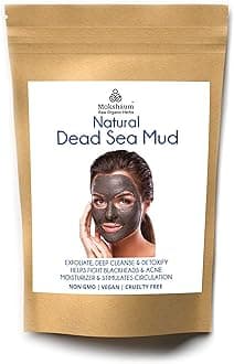 Pure & Natural Dead Sea Mud Clay Powder for Skin - Detoxifying, Exfoliating, Even Skin Tone, Reduce Acne, Blackheads - Suitable for All Skin (200 g | Pack of 1))