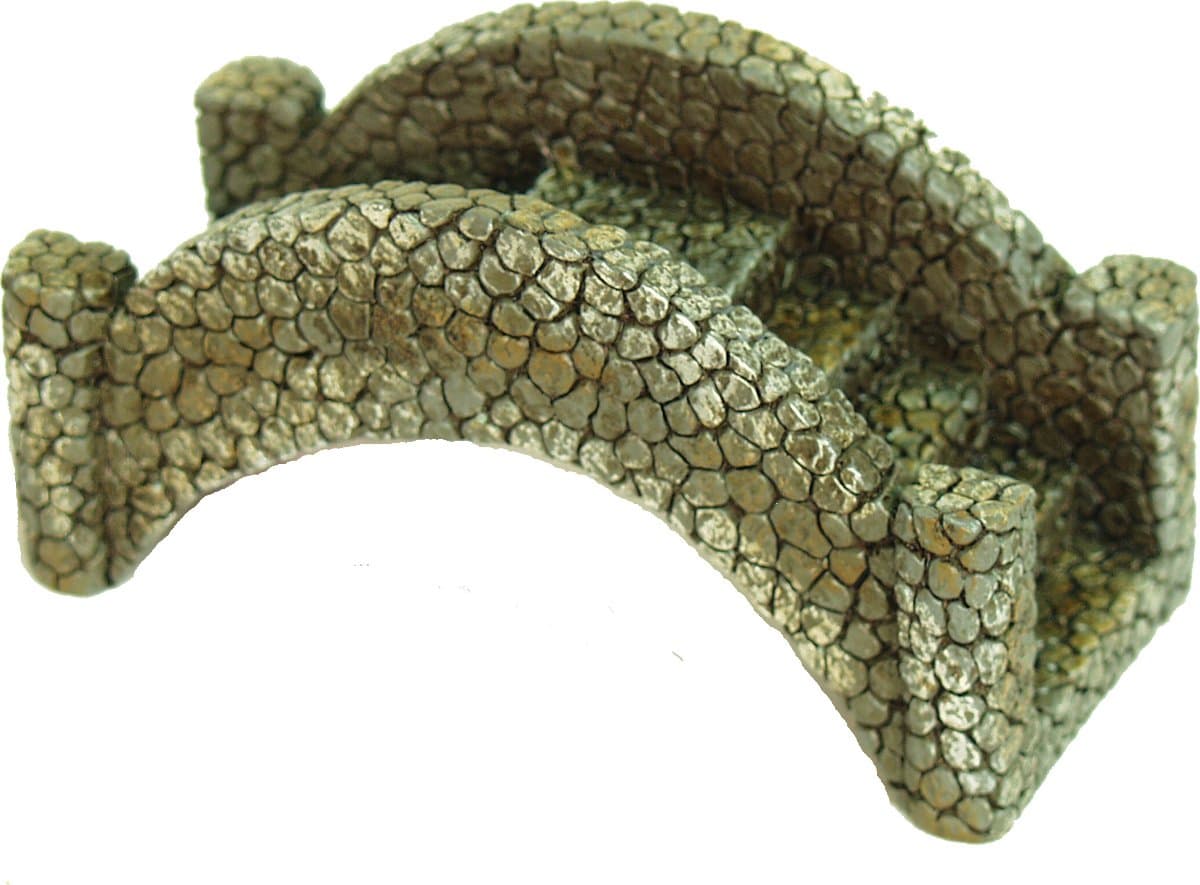 Echo Valley 6257 Mini Stone Overlook Bridge Statue, 6.13 by 3 by 3-Inch, Grey Brown