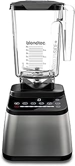 Original Designer Series Blender and 90 Oz WildSide+ Jar - Kitchen Blender Bundle - Stainless Steel