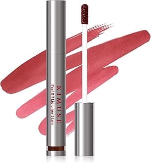 Peel Off Lip Liner Stain, Long Lasting Lip Tint Stain Peel Off, Waterproof, Transfer-Proof, Highly Pigmented Color Peel Off Lip Stain Liner, Matte Finish