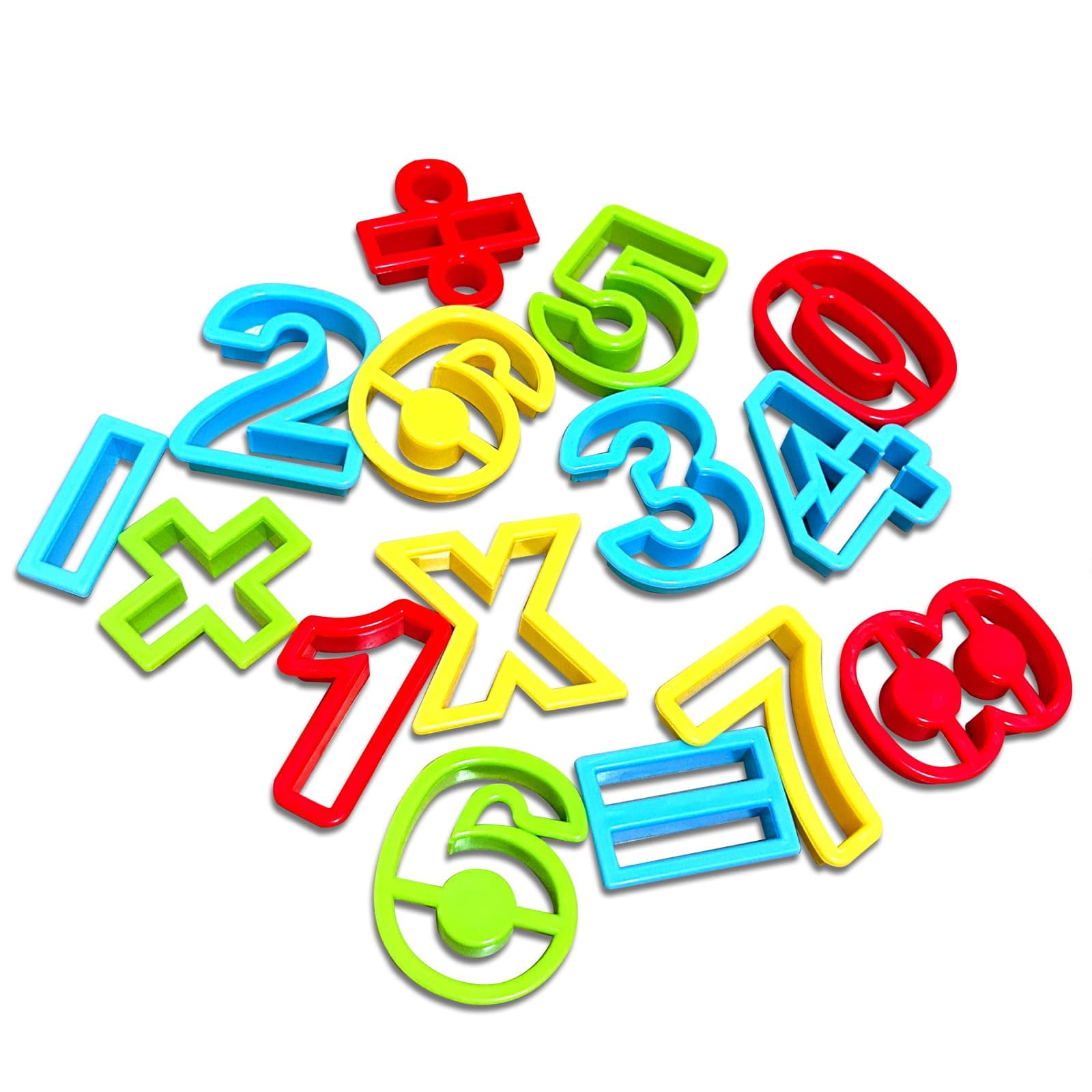 RIMOBUL Numbers Dough Cutter Kit, Assorted Colors