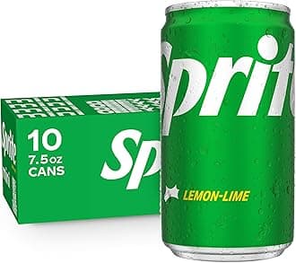 Sprite Lemon Lime Soda Soft Drinks, 7.5 fl oz, 10 Pack,Cans