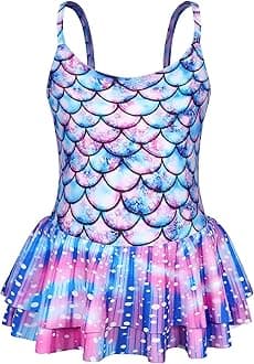 Girls Swimming Costume Girls Swimsuit Kids 1 Piece Mermaid Swimwear Bathing Suit