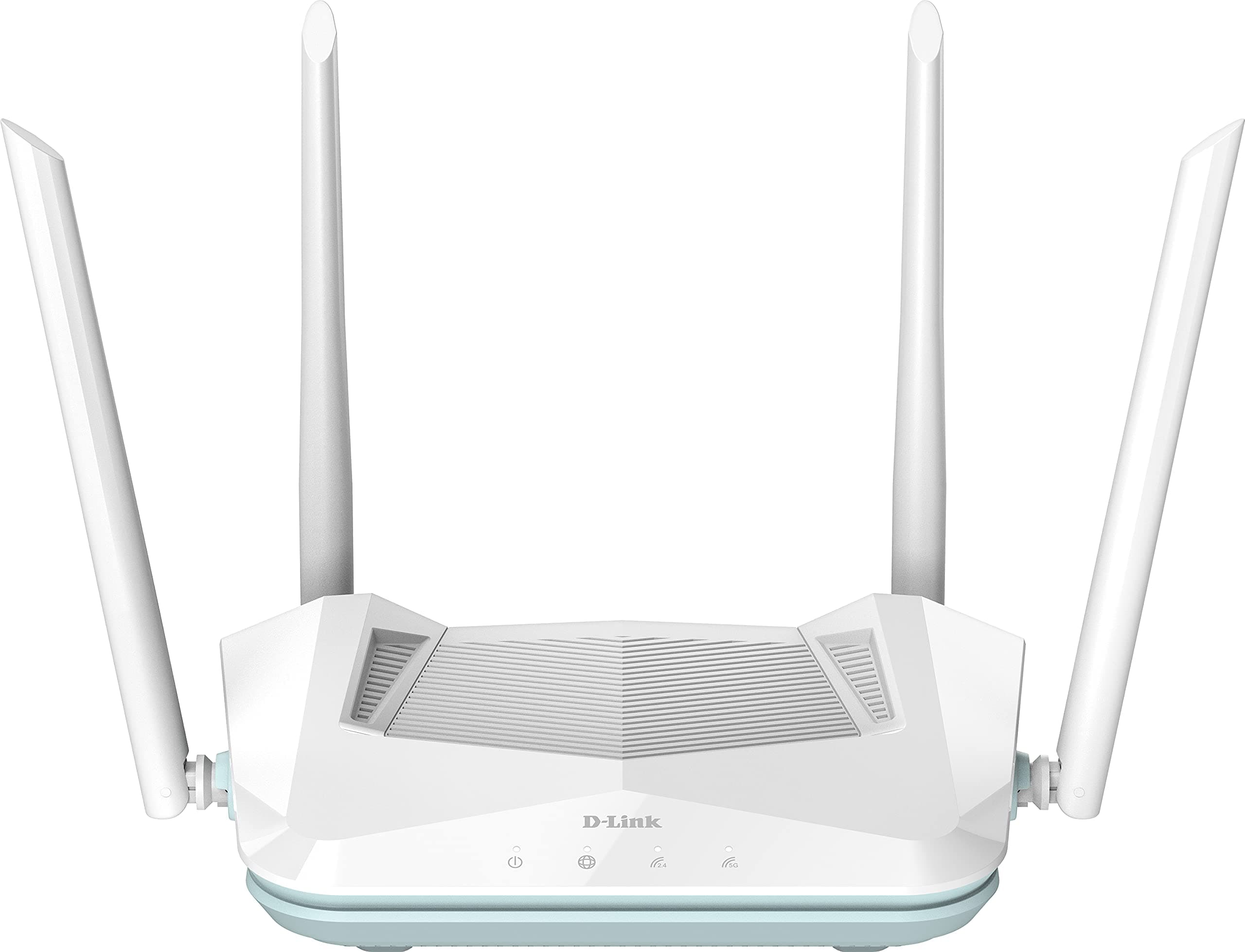 D-Link R15 EAGLE PRO AI AX1500 Smart Router with AI Wi-Fi/Traffic Optimiser, AI Parental Control, Gigabit Ports, MU-MIMO, 1024 QAM, OFDMA, WPA3, D-Link Wi-Fi Mesh. Works with Alexa/Google Assistant