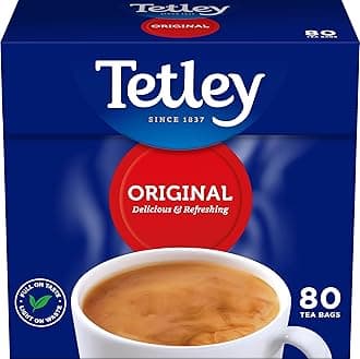 Tetley Original Black Tea Bags - Full Flavoured British Brew - Perfect for Breakfast or Anytime - Rainforest Alliance Certified - 80 Teabags (1 Pack)