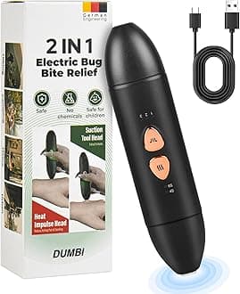 Insect Bite Relief Pen – Chemical-Free Heat Therapy for Mosquito Bites & Bee Stings | Portable, Kids-Safe & Reusable | Instant Itch & Swelling Relief | Bite Away