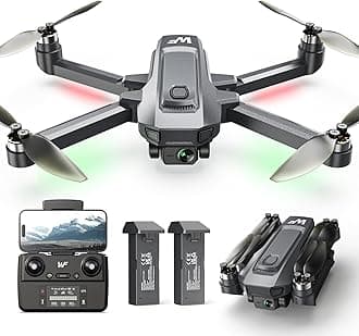 Drones with Camera for Adults 4k,WeFone WF30 GPS Follow Me Drone for Beginners Kids Foldable FPV RC Quadcopter, Return Home, Brushless Motor, 5G Transmission, 40 Mins Flight Time, 2 Batteries