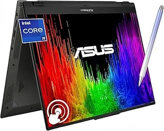 ASUSVivobook S 16 Flip 16" WUXGA OLED Touchscreen Laptop, Intel 14Cores i9-13900H, 1080p Webcam, Harman/Kardon, Wi-Fi 6E, Backlit KB, Win 11H, w/Pen (24GB RAM | 1TB SSD+Pen)