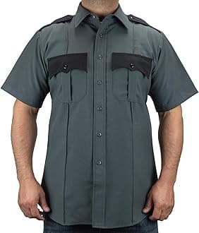 100% Polyester Two Tone Men's Uniform Shirt
