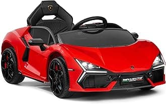 Best Choice Products Licensed Lamborghini Revuelto Kids 12V Electric Ride On Car Toy w/ 66lb Weight Capacity, Parent Control, Bluetooth - Red