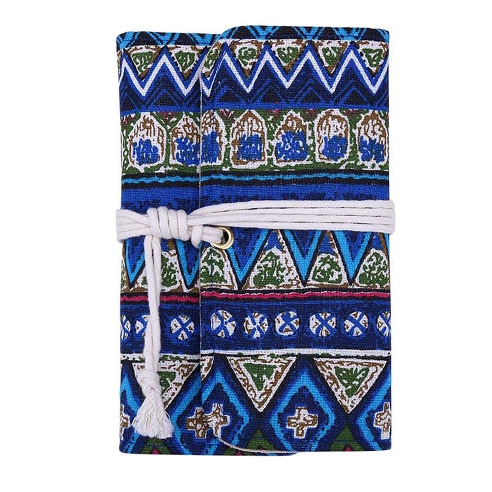 SIKIWIND Multi-use Linen Cover Diary Book Weekly Agenda Notebook FOR Office Students Travelers