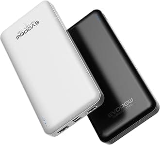 2-Pack Portable Charger, Slimmer 10000mAh 15W Power Bank, USB C in&Out Fast Charging Battery Pack, External Portable Power Bank for iPhone 16 15 14 13 12 iPad Airpods Samsung S23 S22 Pixel etc