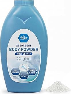 MED PRIDE Premium 100% Talc Free Baby Powder - Pure Cornstarch Absorbent Baby Powder for Odor & Moisture Protection- Paraben-Free Soothing Dusting Powder for Diaper Rash, Chaffing - Original 13oz