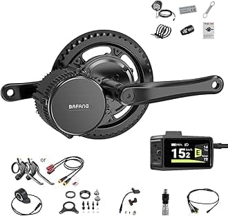 750W Mid Drive Kit,Mid Drive Ebike Conversion Kit Brushless Upgraded Motor with LCD Digital Display Chainring for Commuter Bike,Recumbent Trike,Mountain Bike,Cargo Bike
