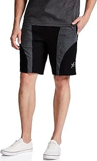 Jockey 9411 Men's Super Combed Cotton Rich Straight Fit Solid Shorts with Side Pockets