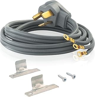 Eastman 4 Feet Electric Dryer Cord, 30 Amps 3-Prong Wire, 61249