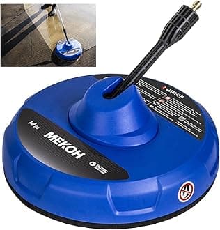 14” Electric Pressure Washer Surface Cleaner Attachment, 2500 PSI Universal Power Washer Accessories for Driveway Sidewalk Deck Patio Concrete Cleaning, 1/4" Quick-Connect, Dual Rotary Nozzles